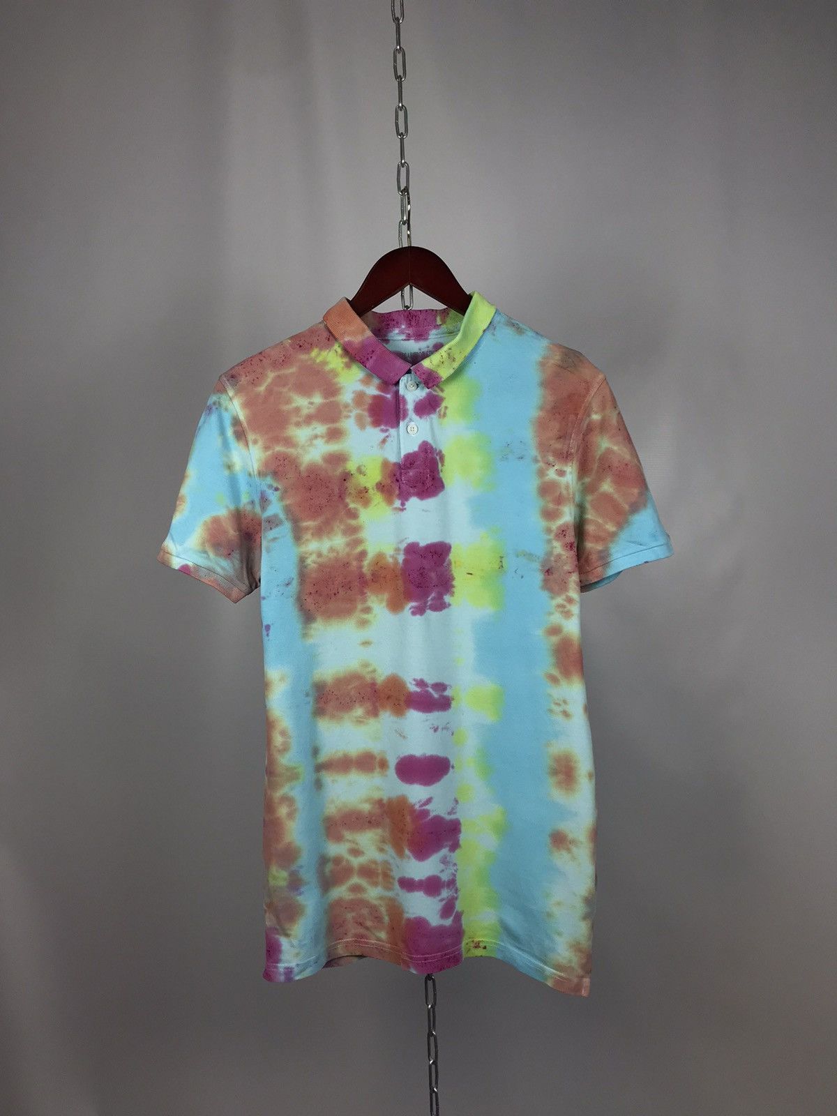 Other Crazy tie die multicolor polo tee Size US M / EU 48-50 / 2 - 1 Thumbnail