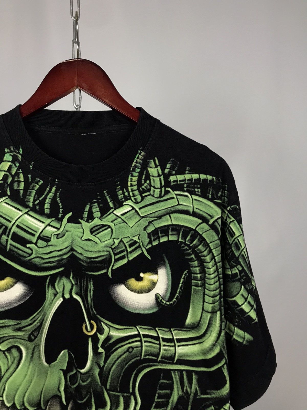 Band Tees Skull skeleton overprinted vintage rock tee Size US M / EU 48-50 / 2 - 2 Thumbnail