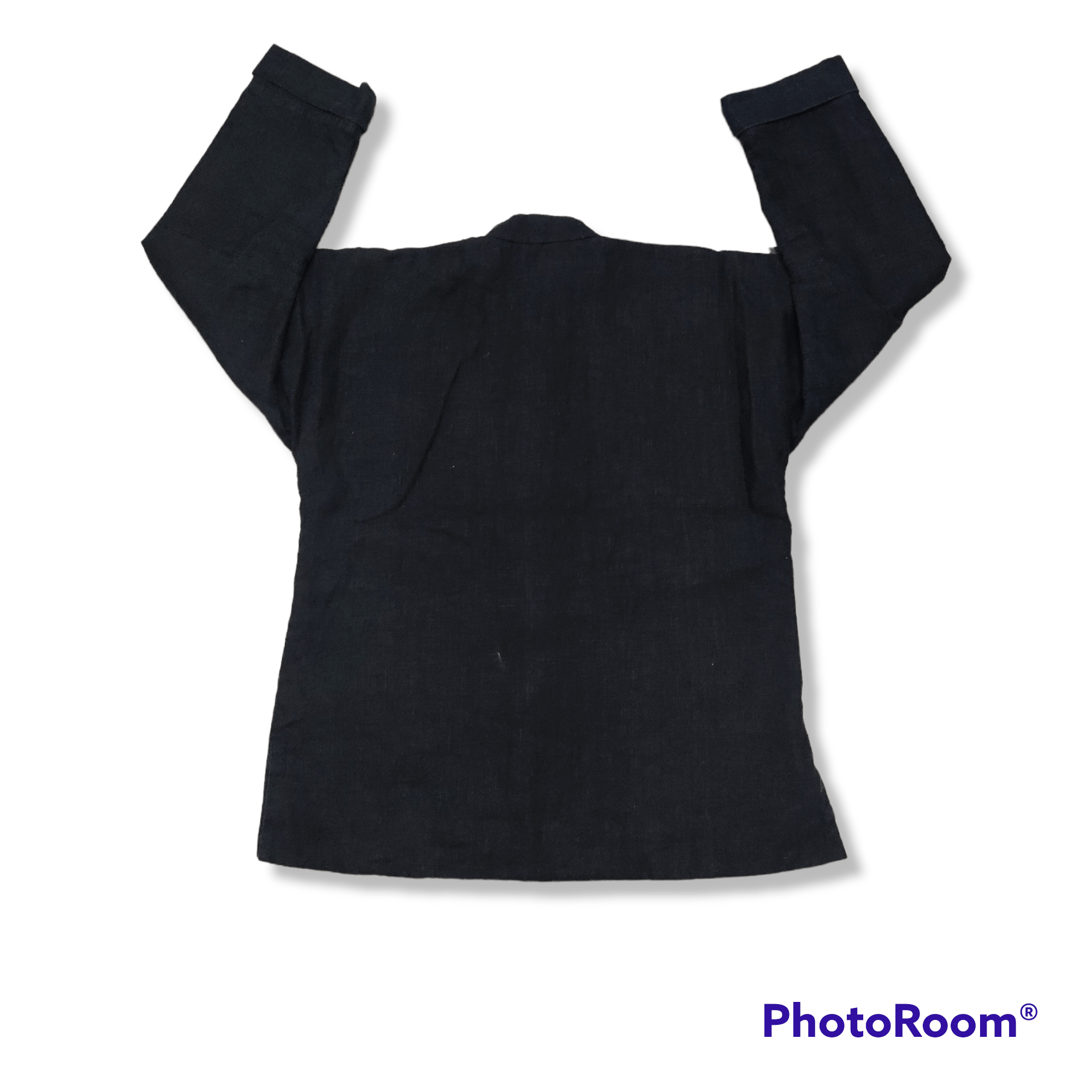 Indigo Indigo Kimono Oriental Dragons Quilted Linen Jacket Size US XL / EU 56 / 4 - 6 Thumbnail