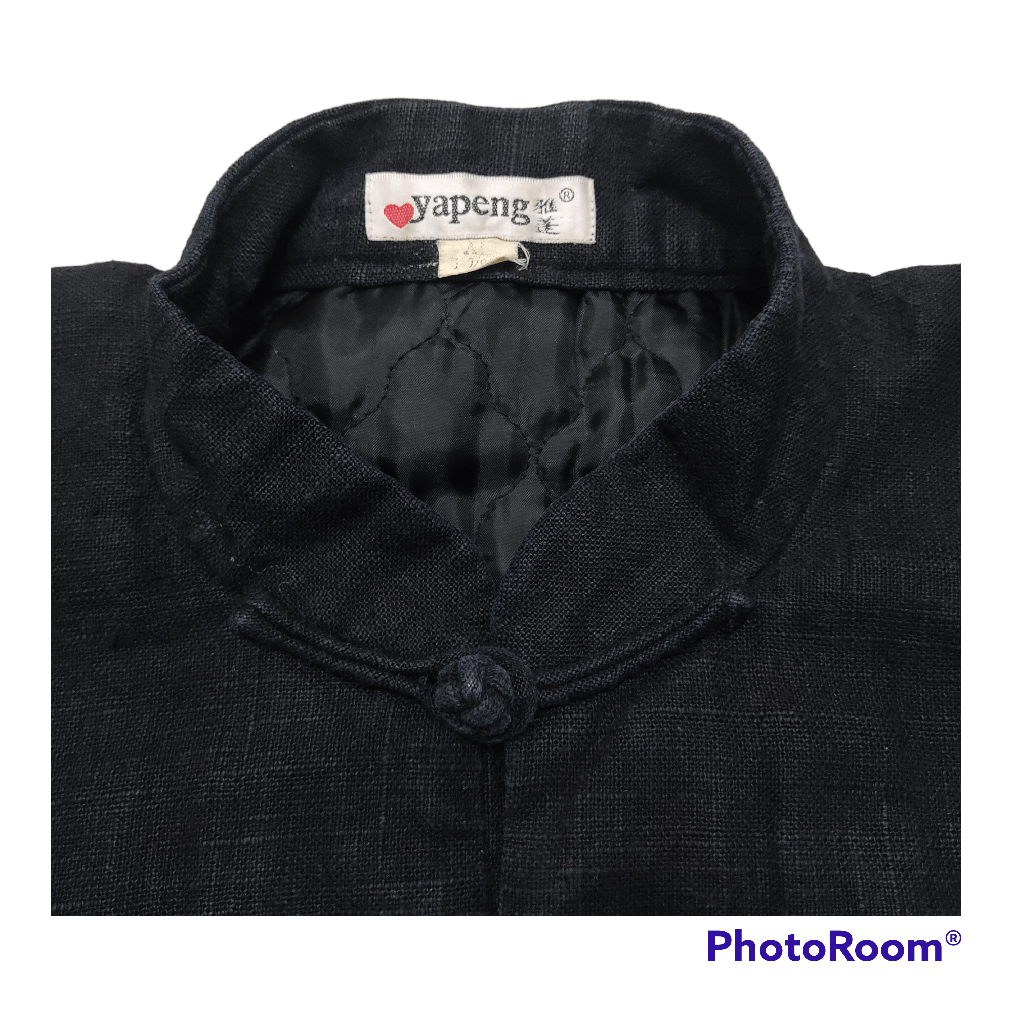 Indigo Indigo Kimono Oriental Dragons Quilted Linen Jacket Size US XL / EU 56 / 4 - 7 Thumbnail