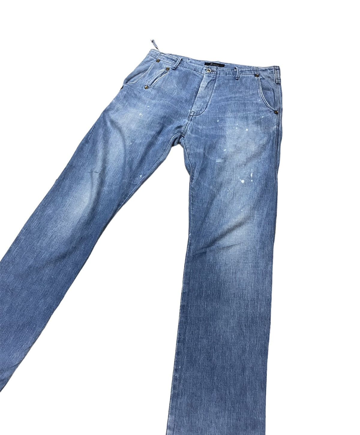 Johnbull John Bull Minimalist Design Chinos Pants Pocket Denim Size US 34 / EU 50 - 6 Thumbnail