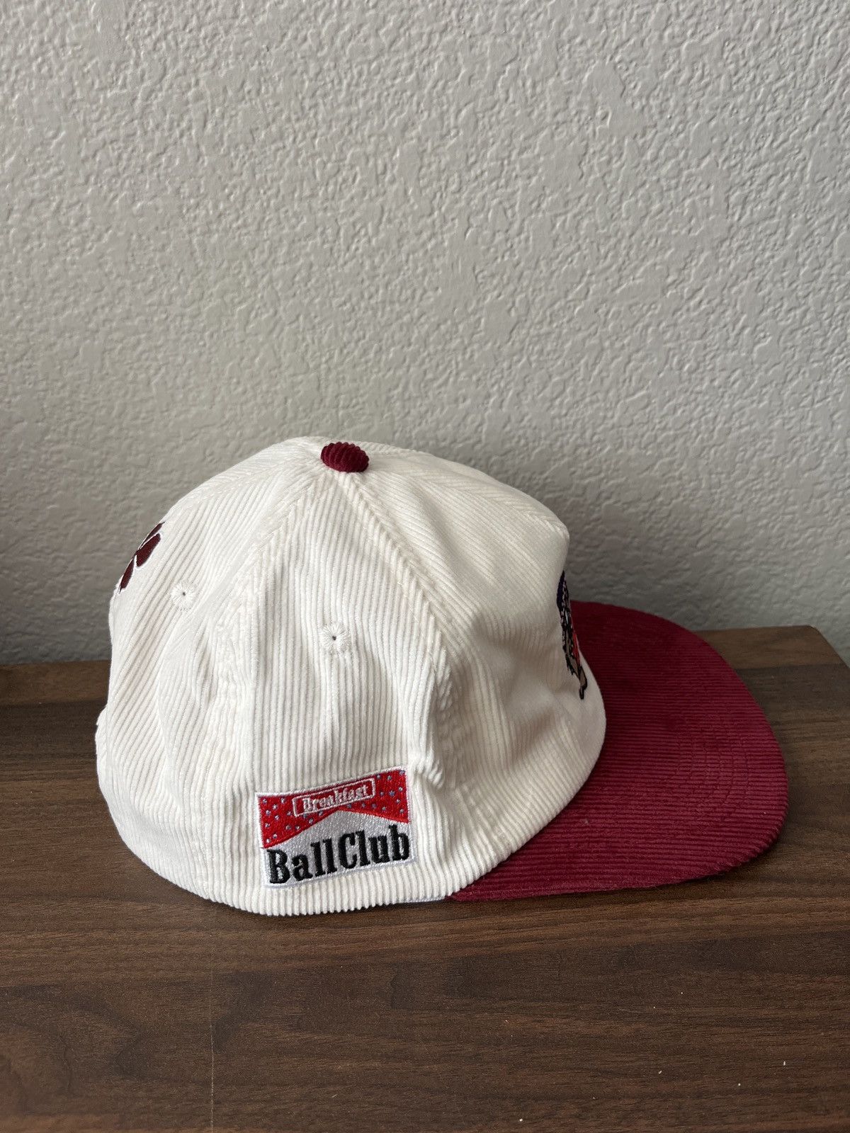 Breakfast high quality Ball Club Corduroy Embroidered Hat by Mitch Flippo