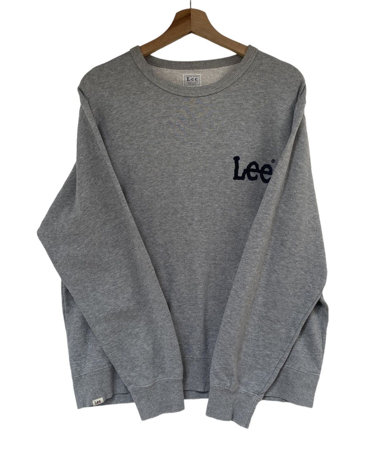 Japanese Brand × Lee Lee sweatshirt union made small logo spellout Size US L / EU 52-54 / 3 - 3 Thumbnail