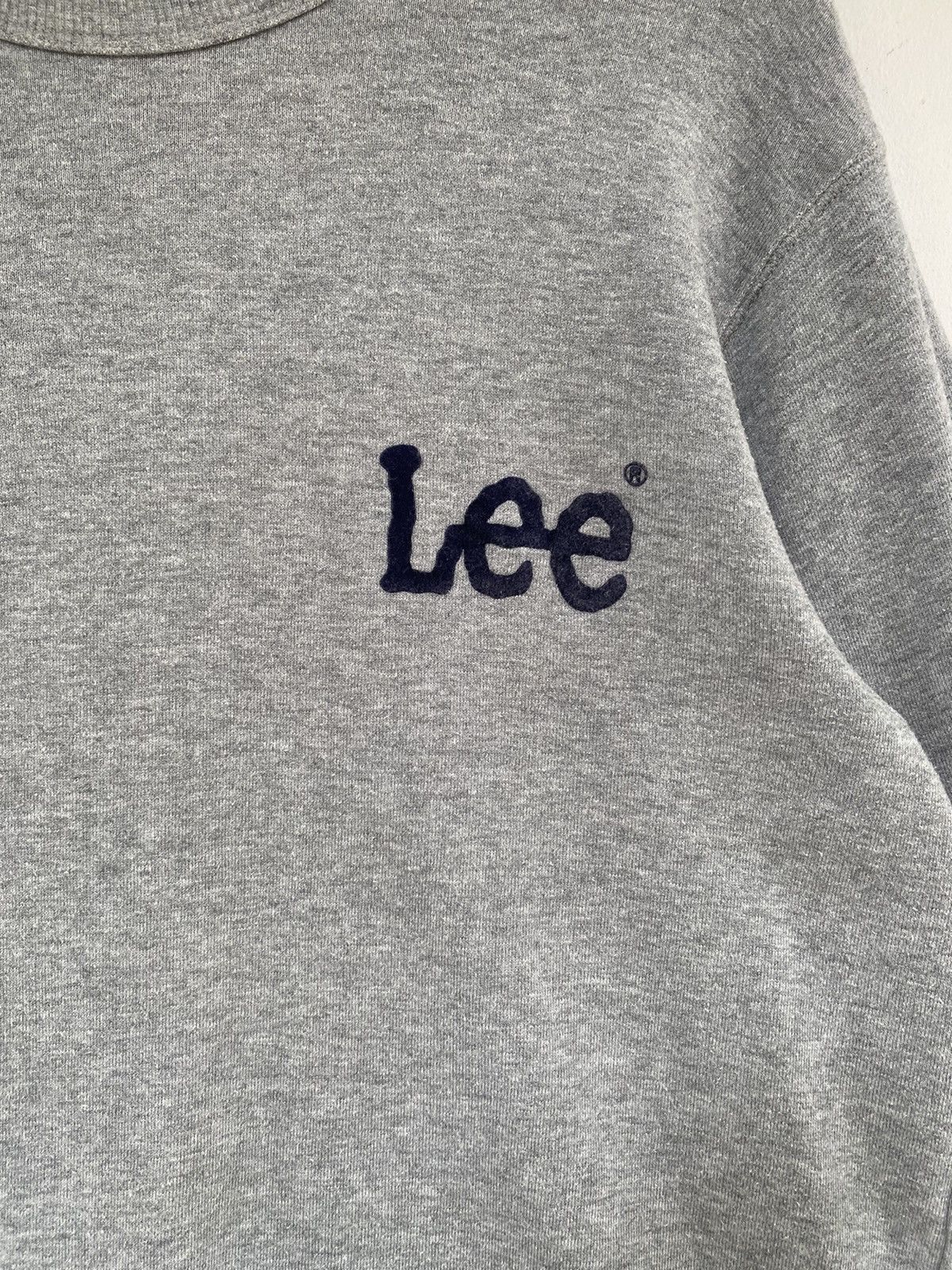 Japanese Brand × Lee Lee sweatshirt union made small logo spellout Size US L / EU 52-54 / 3 - 5 Thumbnail