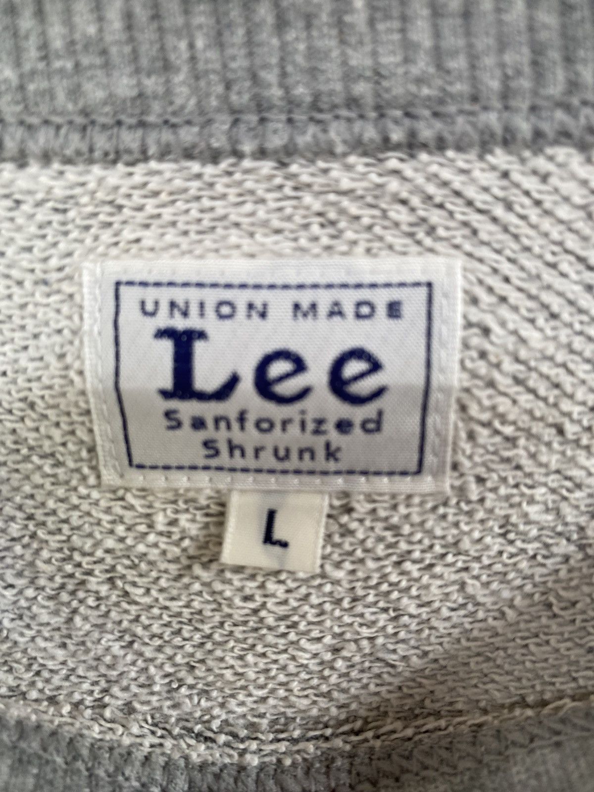 Japanese Brand × Lee Lee sweatshirt union made small logo spellout Size US L / EU 52-54 / 3 - 6 Thumbnail
