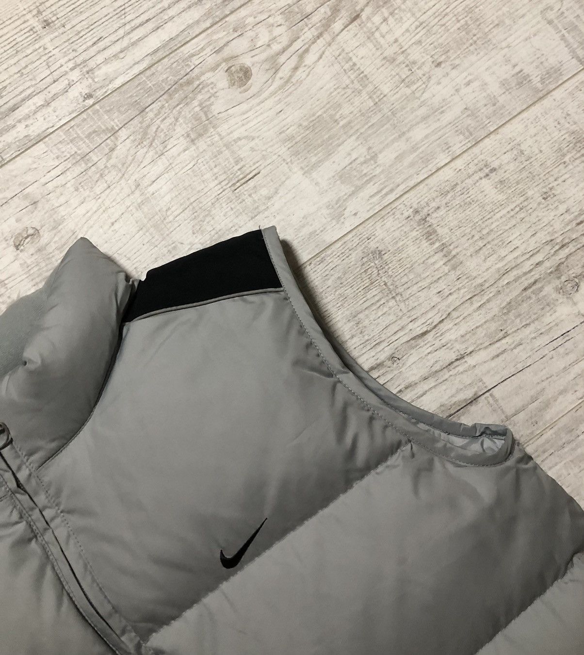 Nike × Vintage Vintage Y2K Nike Nylon Drill Puffer Down Vest Size US S / EU 44-46 / 1 - 7 Thumbnail