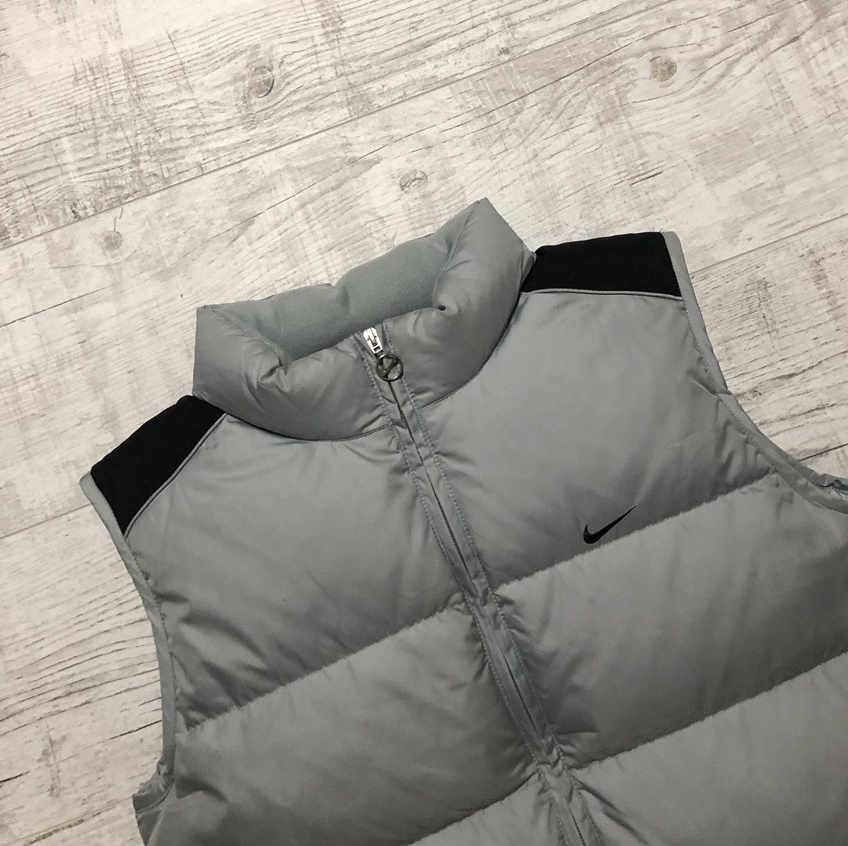 Nike × Vintage Vintage Y2K Nike Nylon Drill Puffer Down Vest Size US S / EU 44-46 / 1 - 6 Thumbnail
