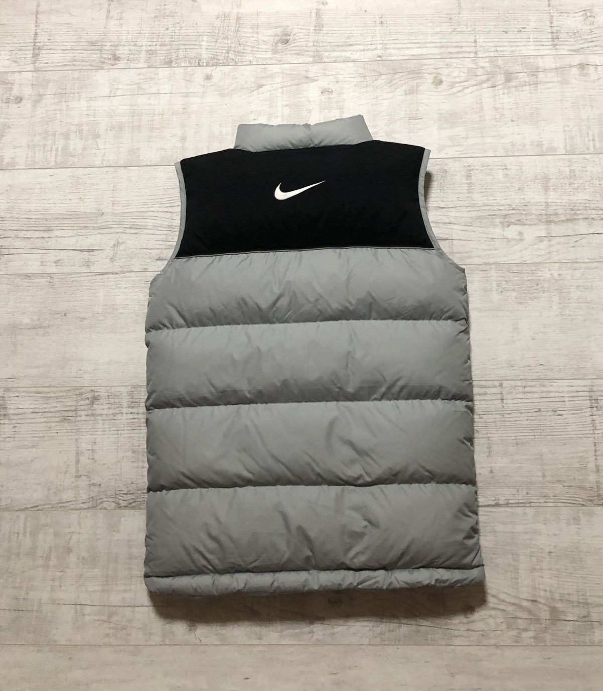 Nike × Vintage Vintage Y2K Nike Nylon Drill Puffer Down Vest Size US S / EU 44-46 / 1 - 1 Thumbnail