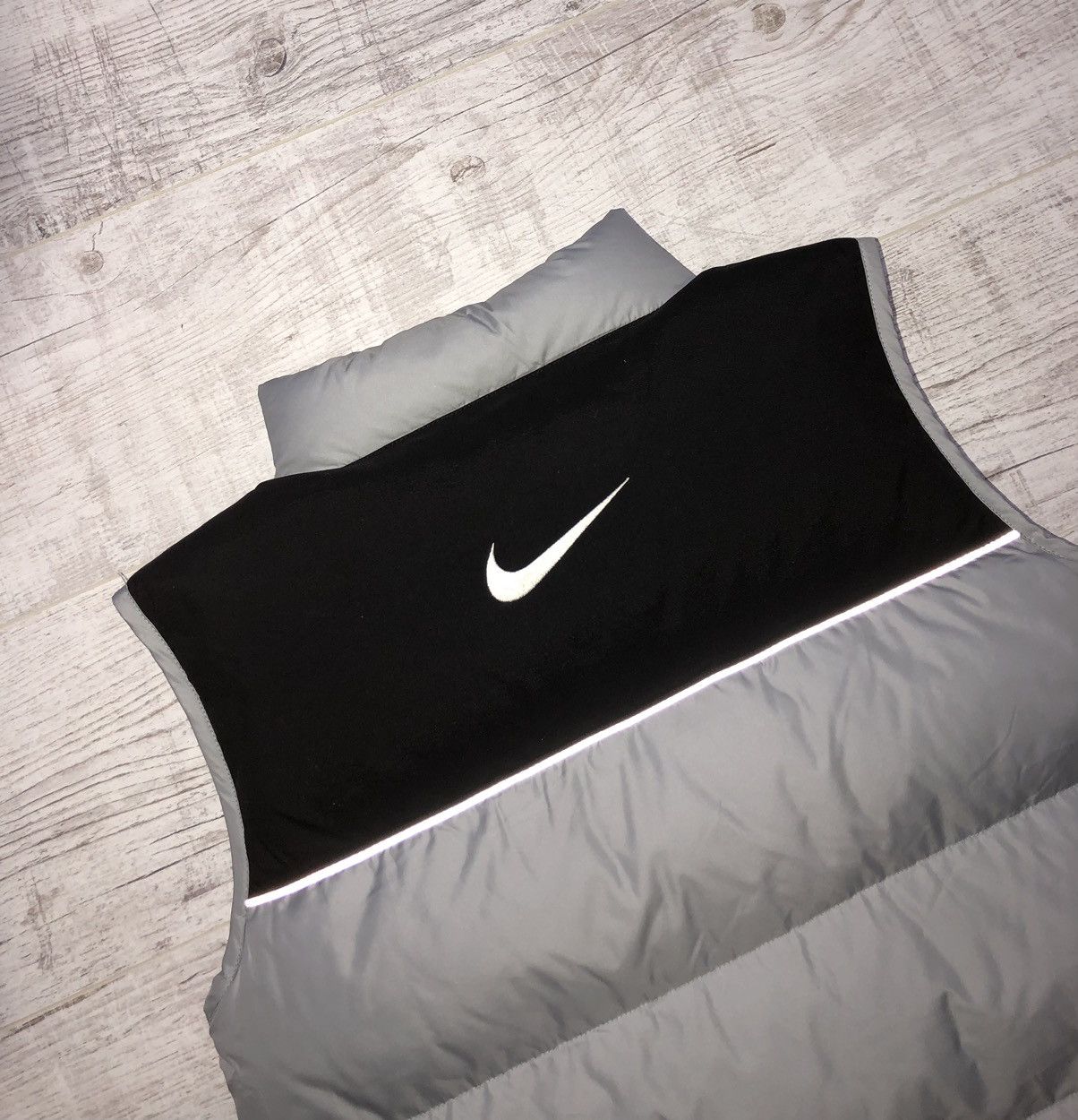 Nike × Vintage Vintage Y2K Nike Nylon Drill Puffer Down Vest Size US S / EU 44-46 / 1 - 2 Thumbnail