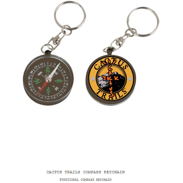 Travis Scott Cactus Jack Trails Functional Compass Keychain Astroworld Size ONE SIZE - 3 Thumbnail