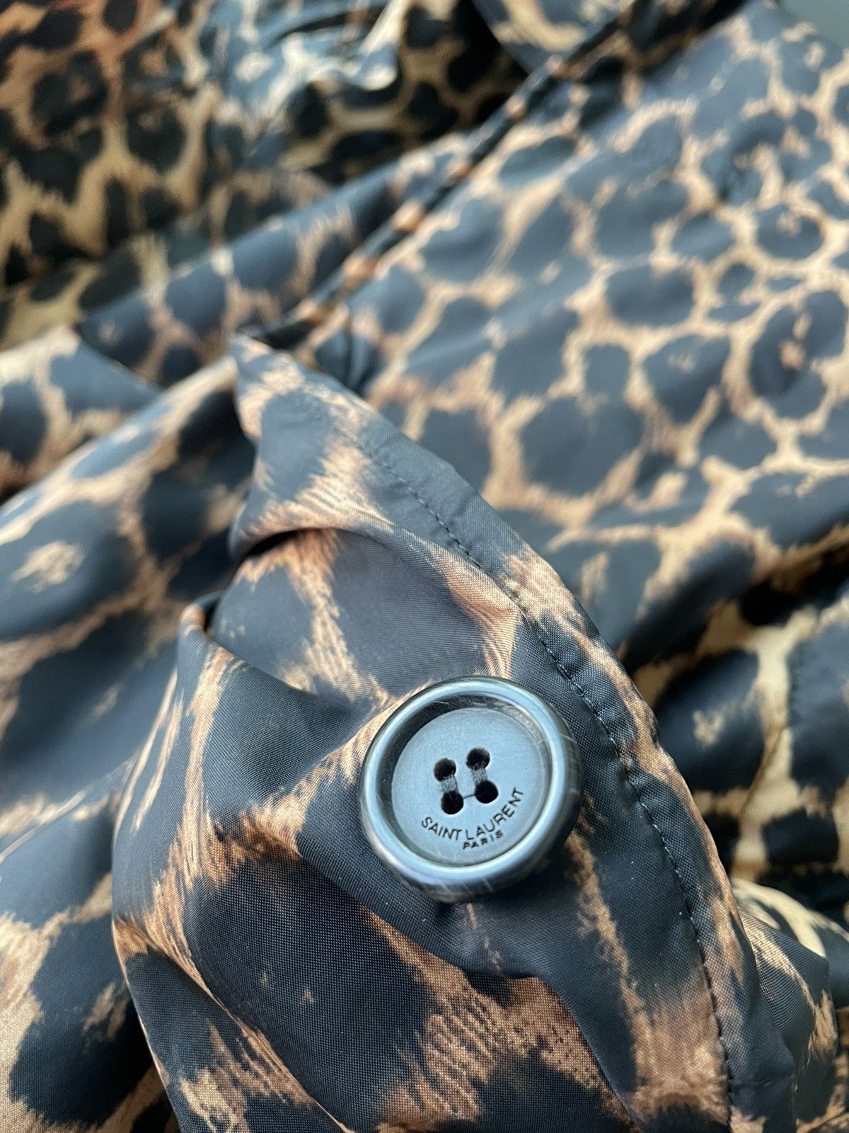 Hedi Slimane × Saint Laurent Paris × Yves Saint Laurent $4k Value Super Runway Saint Laurent Leopard Coat Size US XL / EU 56 / 4 - 12 Thumbnail