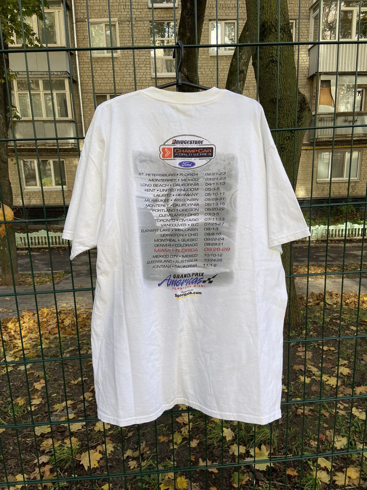Vintage Vintage 2003 Grand Prix Americas white tee / t shirt Size US XL / EU 56 / 4 - 3 Thumbnail