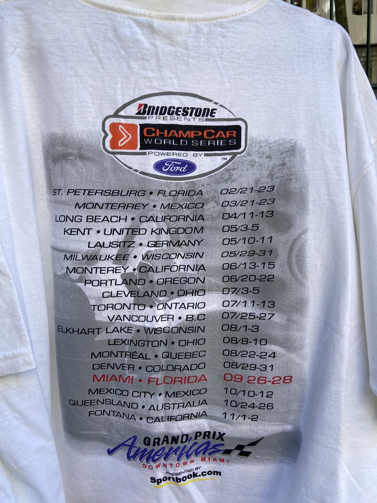 Vintage Vintage 2003 Grand Prix Americas white tee / t shirt Size US XL / EU 56 / 4 - 4 Thumbnail