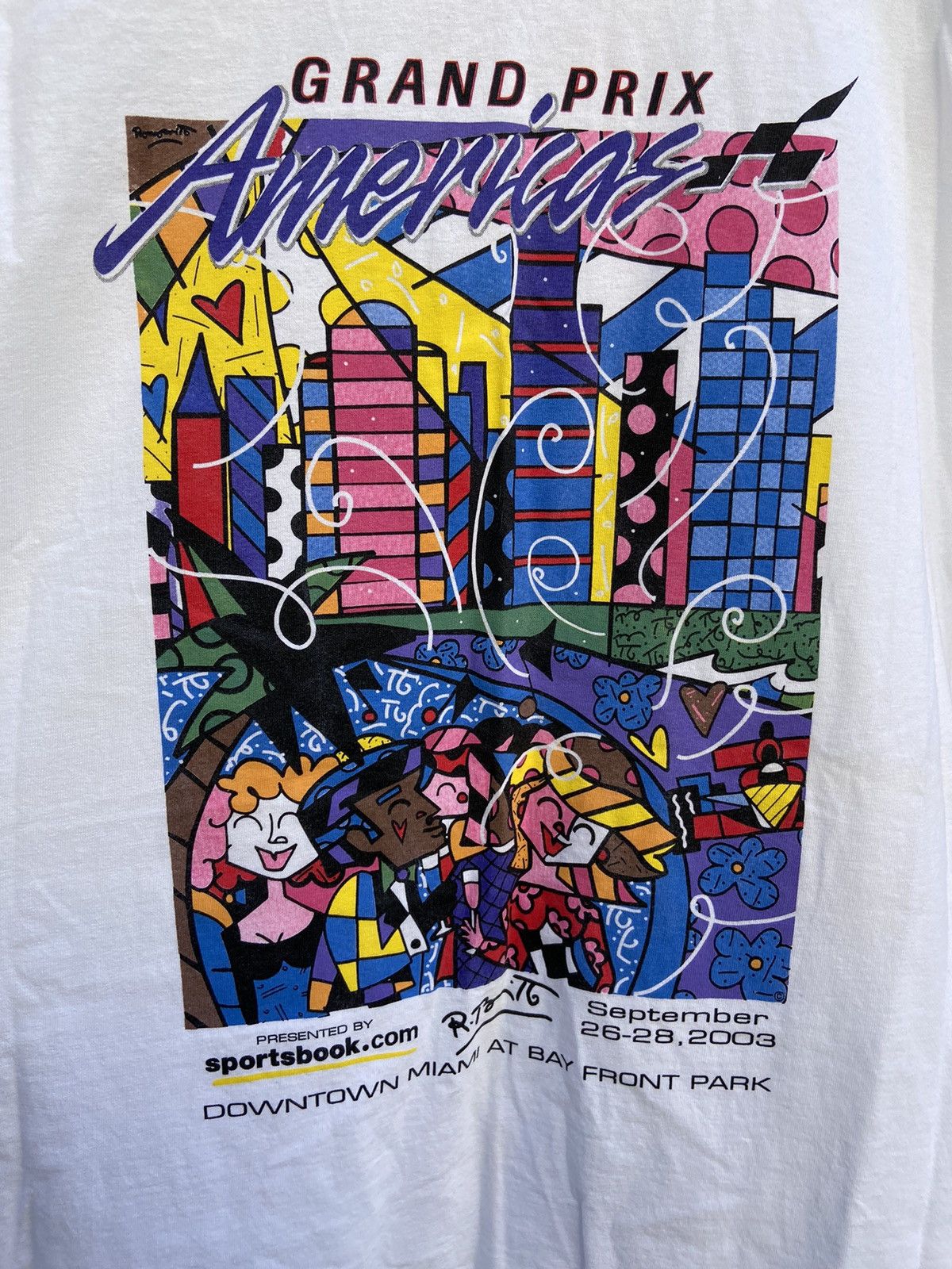 Vintage Vintage 2003 Grand Prix Americas white tee / t shirt Size US XL / EU 56 / 4 - 2 Thumbnail