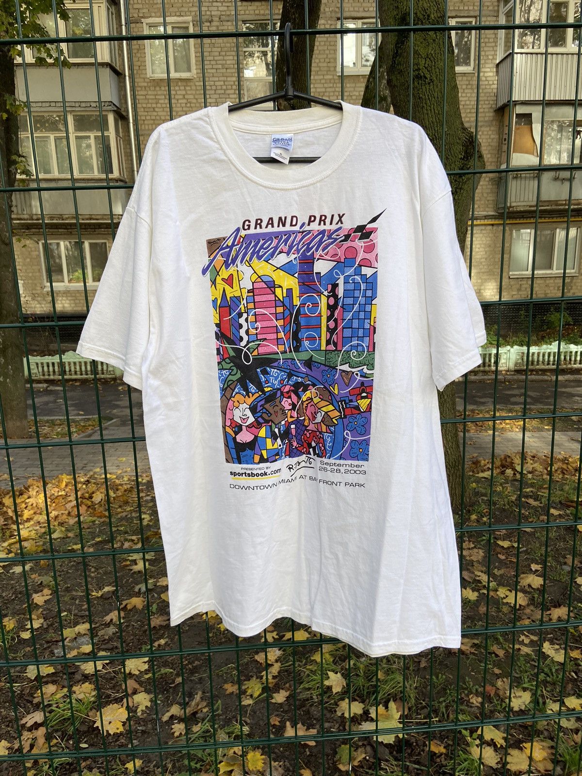 Vintage Vintage 2003 Grand Prix Americas white tee / t shirt Size US XL / EU 56 / 4 - 1 Thumbnail