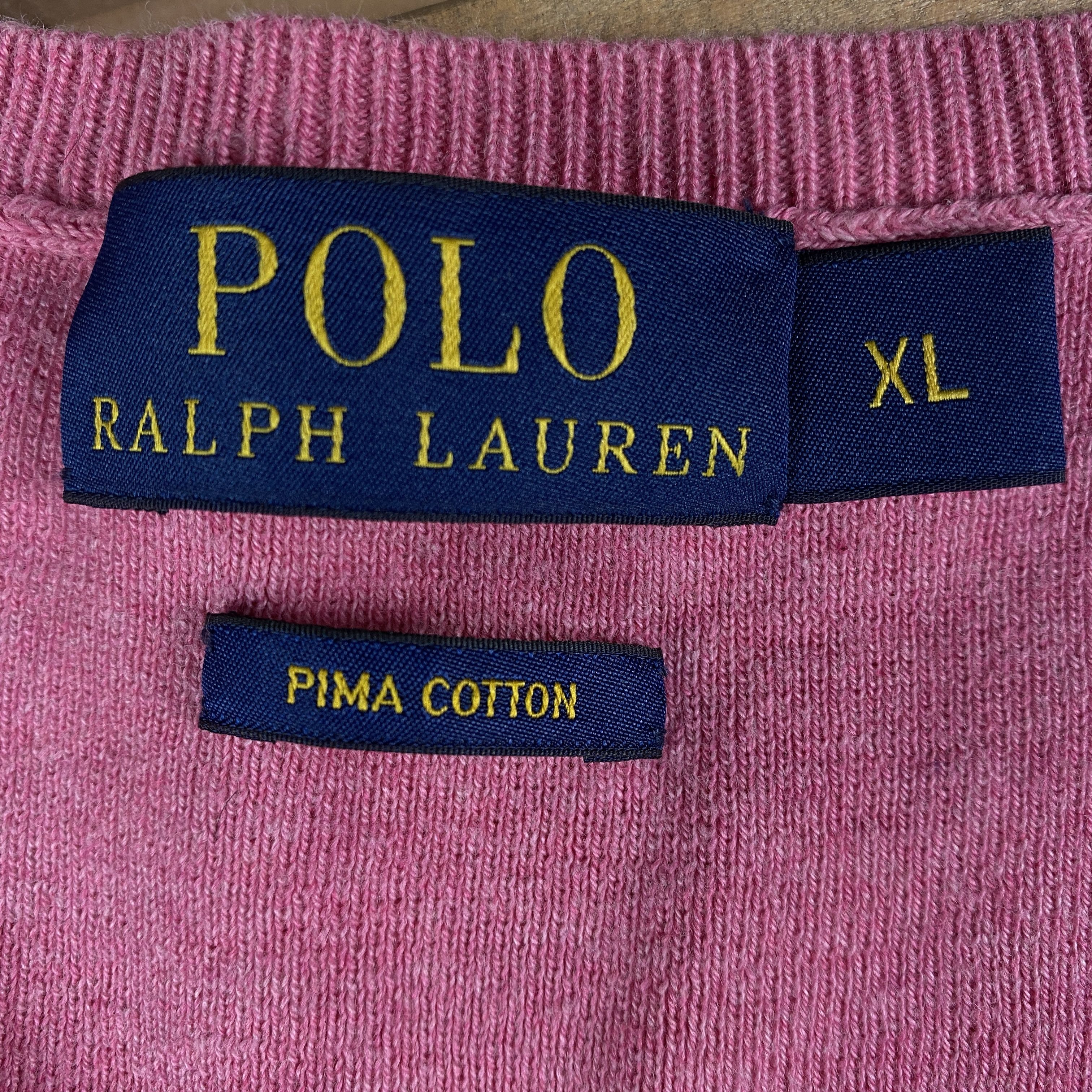 Polo Ralph Lauren × Ralph Lauren Mens Jumper Polo Ralph Lauren V Neck Size XL Pima Cotton Size US XL / EU 56 / 4 - 4 Thumbnail