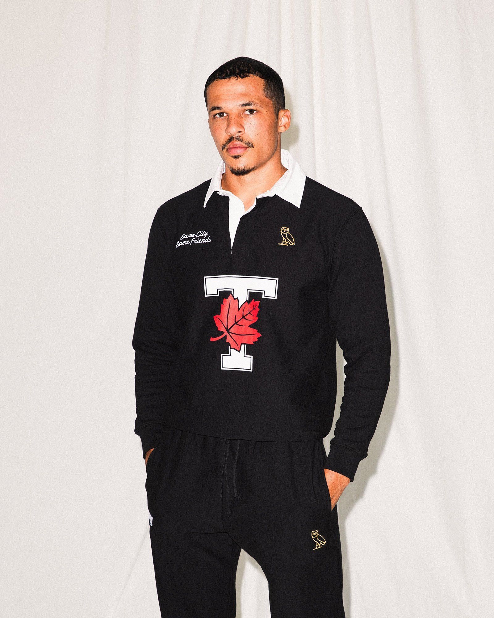 Drake OVO X UofT Rugby Polo - Black Size US XXL / EU 58 / 5 - 2 Thumbnail