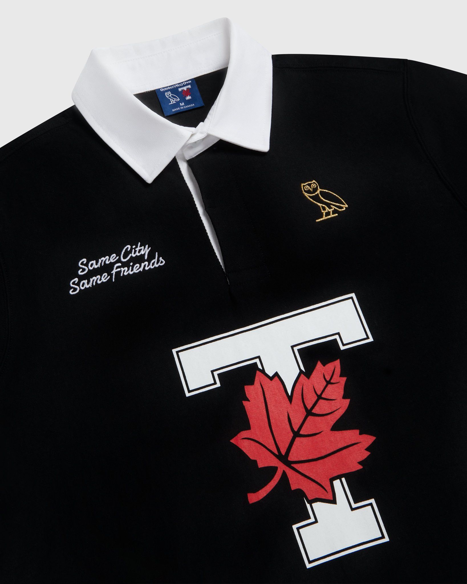 Drake OVO X UofT Rugby Polo - Black Size US XXL / EU 58 / 5 - 6 Thumbnail