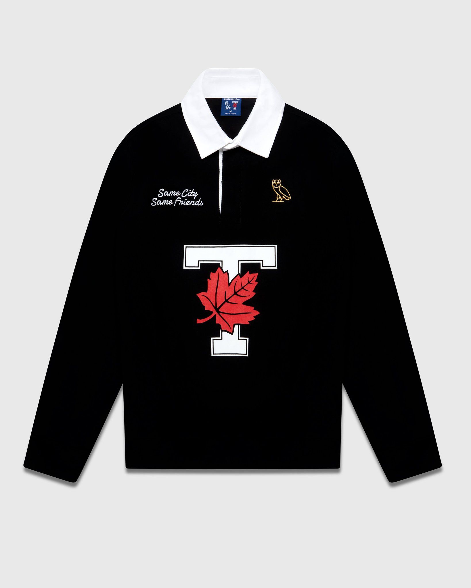 Drake OVO X UofT Rugby Polo - Black Size US XXL / EU 58 / 5 - 5 Thumbnail
