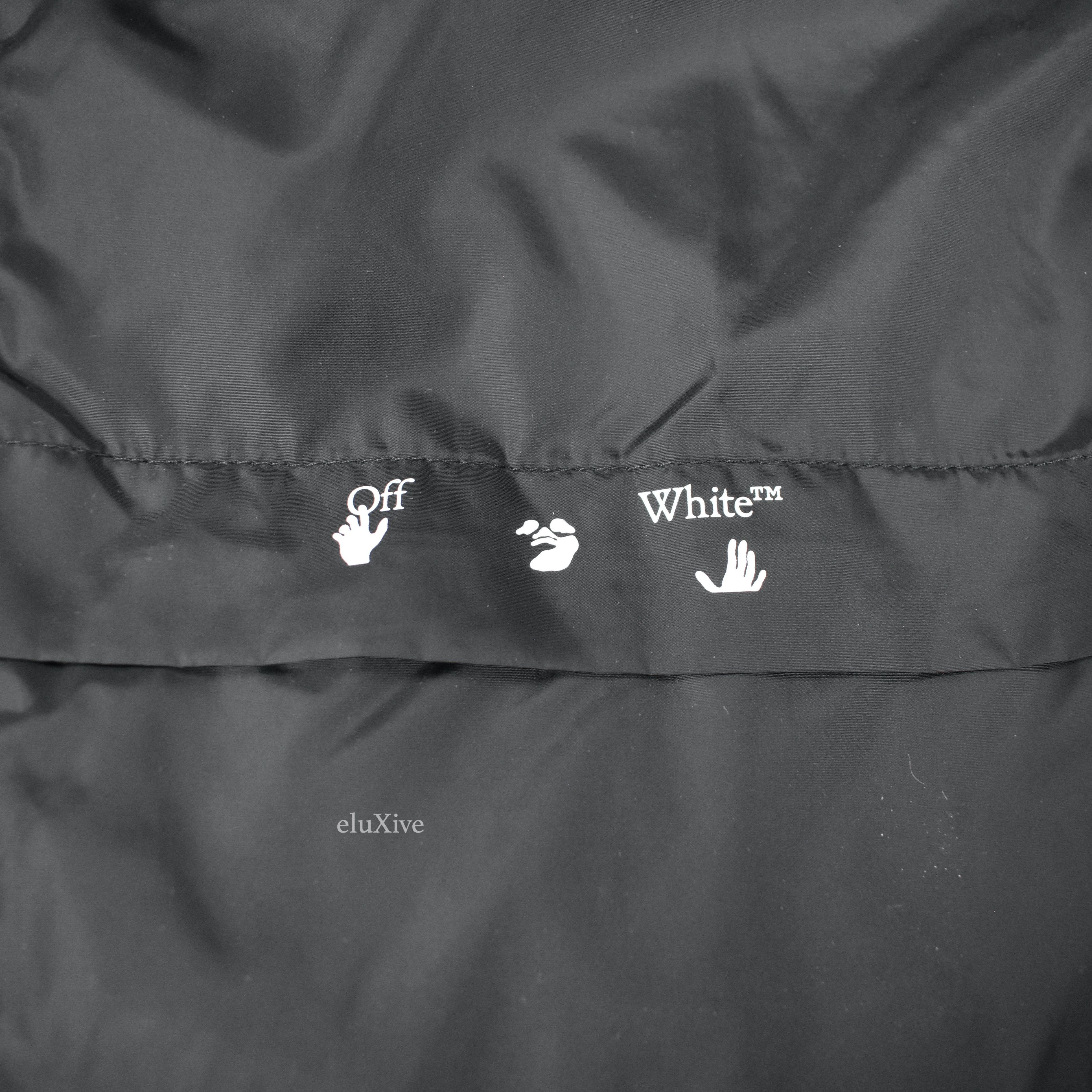Off-White Off White Black Nylon Logo Print Rain Jacket NWT Size US M / EU 48-50 / 2 - 4 Thumbnail