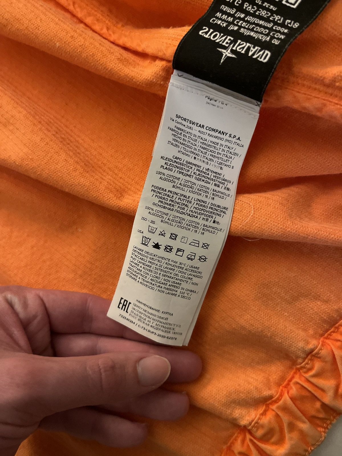 Stone Island × Supreme Supreme Stone Island Corduroy Jacket Orange Medium Size US M / EU 48-50 / 2 - 7 Thumbnail
