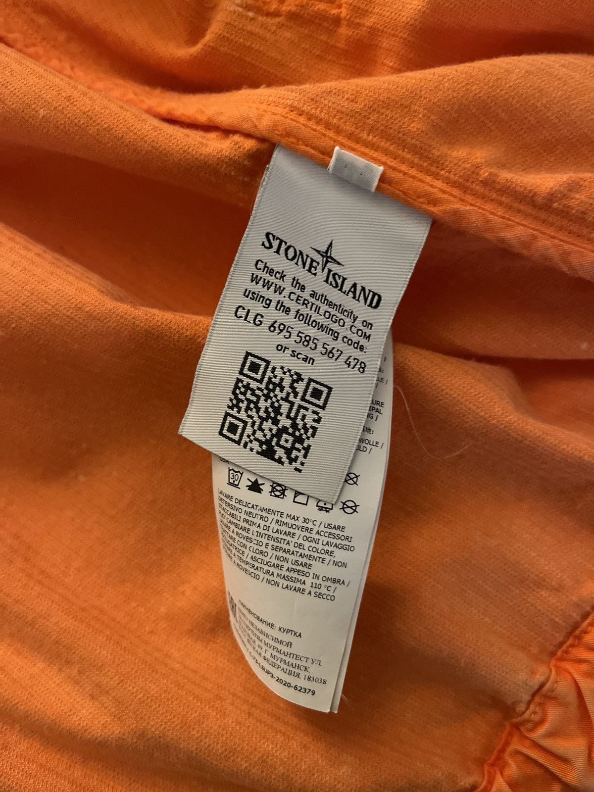 Stone Island × Supreme Supreme Stone Island Corduroy Jacket Orange Medium Size US M / EU 48-50 / 2 - 5 Thumbnail