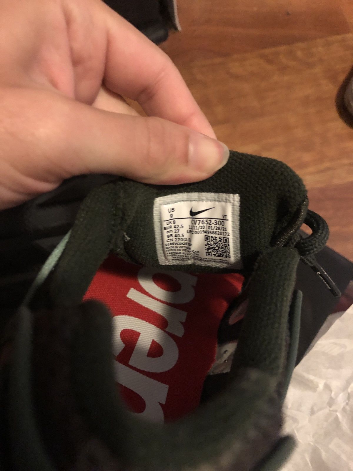 Nike × Supreme Supreme Nike Air Max 96 Camo Size US 9 / EU 42 - 5 Thumbnail