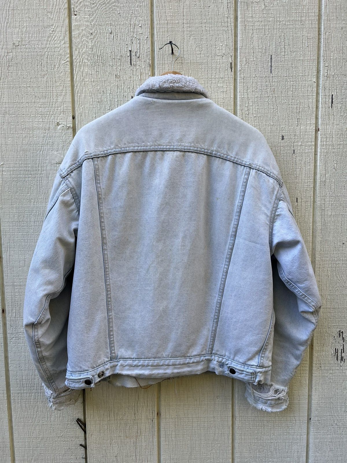 Levi's Vintage Distressed Sherpa Jacket Size US L / EU 52-54 / 3 - 4 Thumbnail
