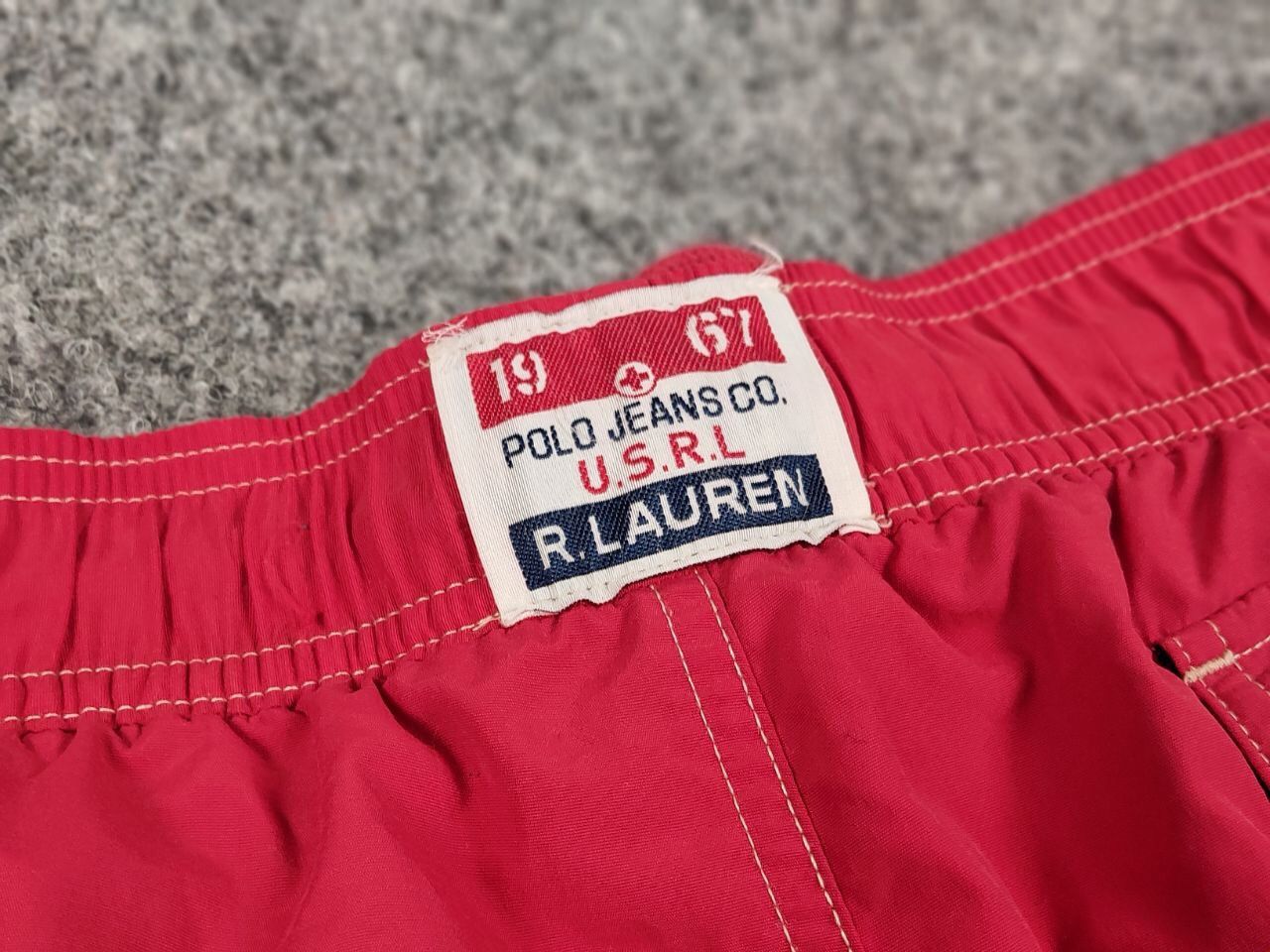 Polo Ralph Lauren Vintage 90's Ralph Lauren Shorts Red Logo Casual Streetwear Size US 34 / EU 50 - 11 Thumbnail