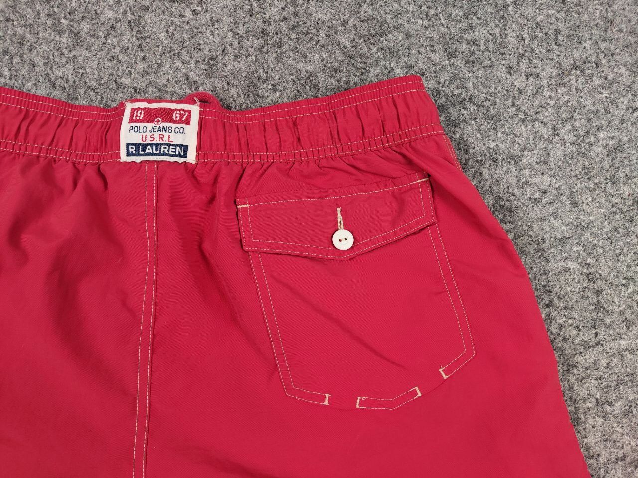 Polo Ralph Lauren Vintage 90's Ralph Lauren Shorts Red Logo Casual Streetwear Size US 34 / EU 50 - 10 Thumbnail