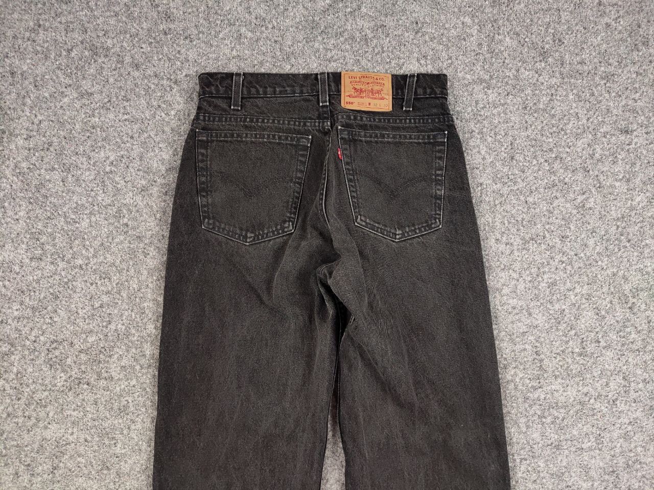 Levi's Vintage 90's levis 550 Black Denim mom Jeans Made in USA Size 32" / US 10 / IT 46 - 14 Thumbnail