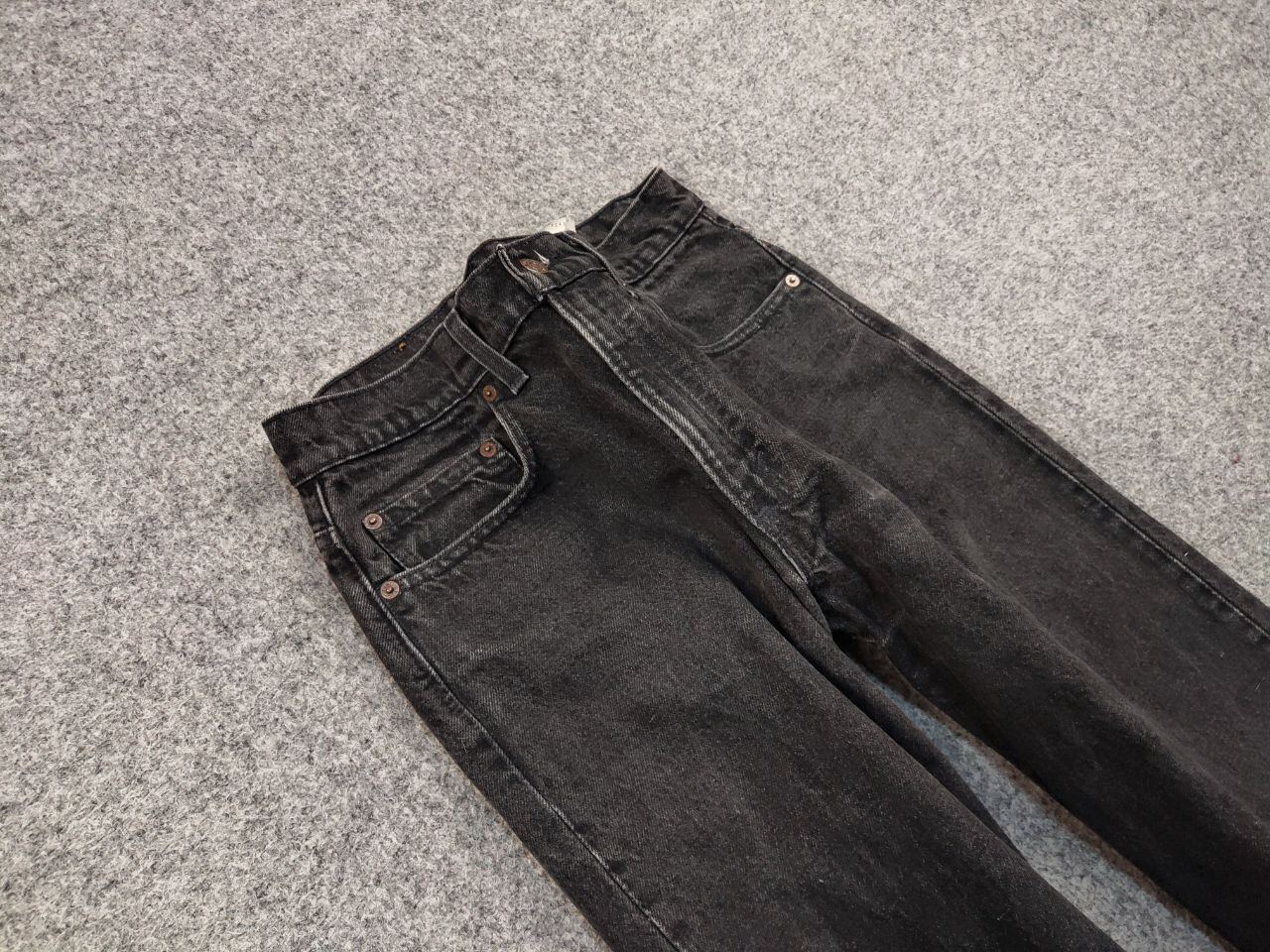 Levi's Vintage 90's levis 550 Black Denim mom Jeans Made in USA Size 32" / US 10 / IT 46 - 10 Thumbnail