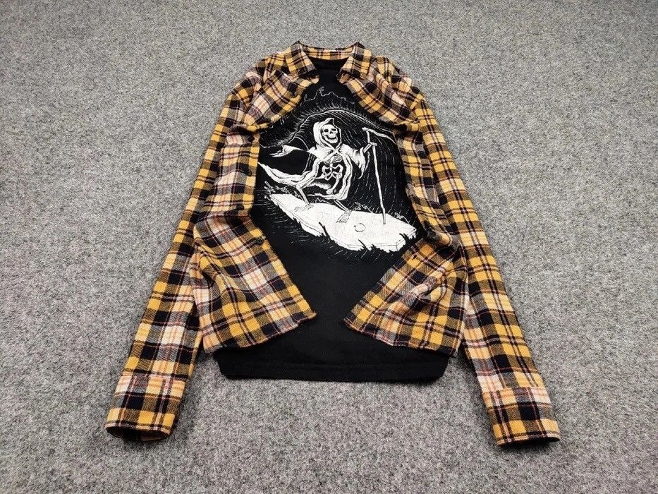 Flannel Vintage Flannel Shirt Travis Scott Style Size US M / EU 48-50 / 2 - 2 Thumbnail