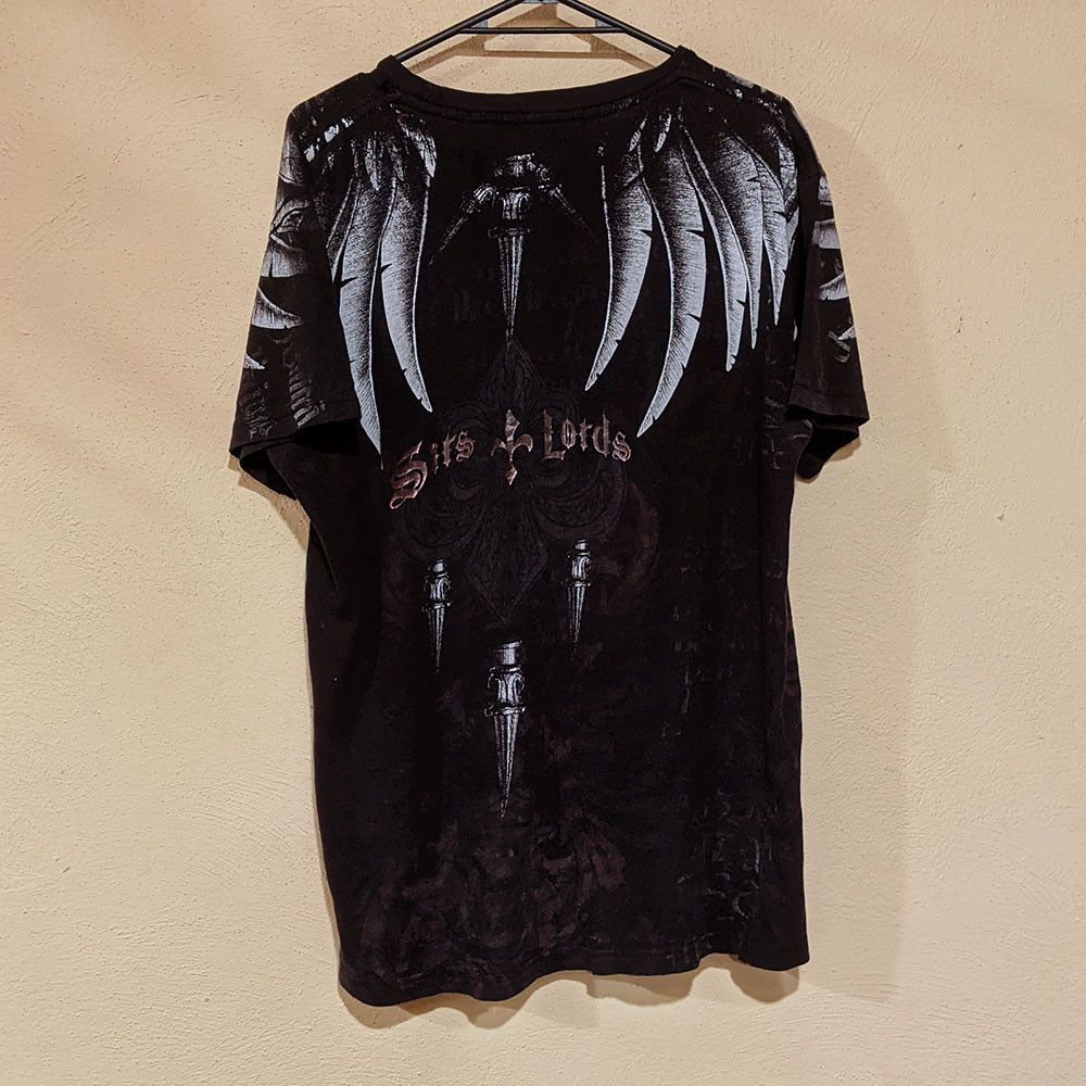 Affliction VTG Distressed Affliction Like Nobility Skull wings T Shirt Size US M / EU 48-50 / 2 - 4 Thumbnail