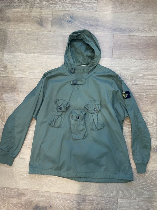 Stone island best sale ghost smock black