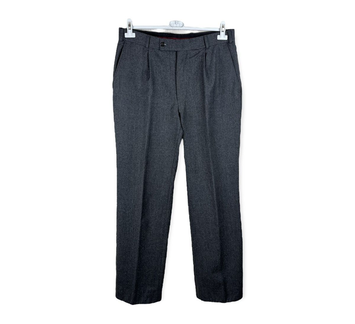 Burberry London Wool creased trousers cashmere pants logo