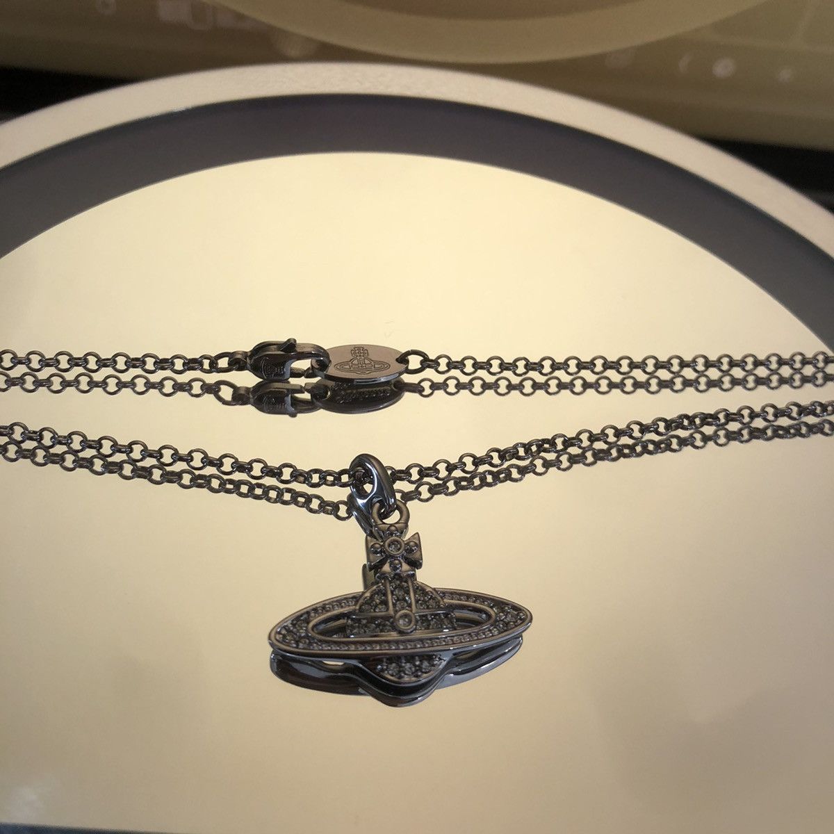 Vivienne Westwood Vivienne Westwood Silver Cristal ORB Necklace Size ONE SIZE - 7 Thumbnail
