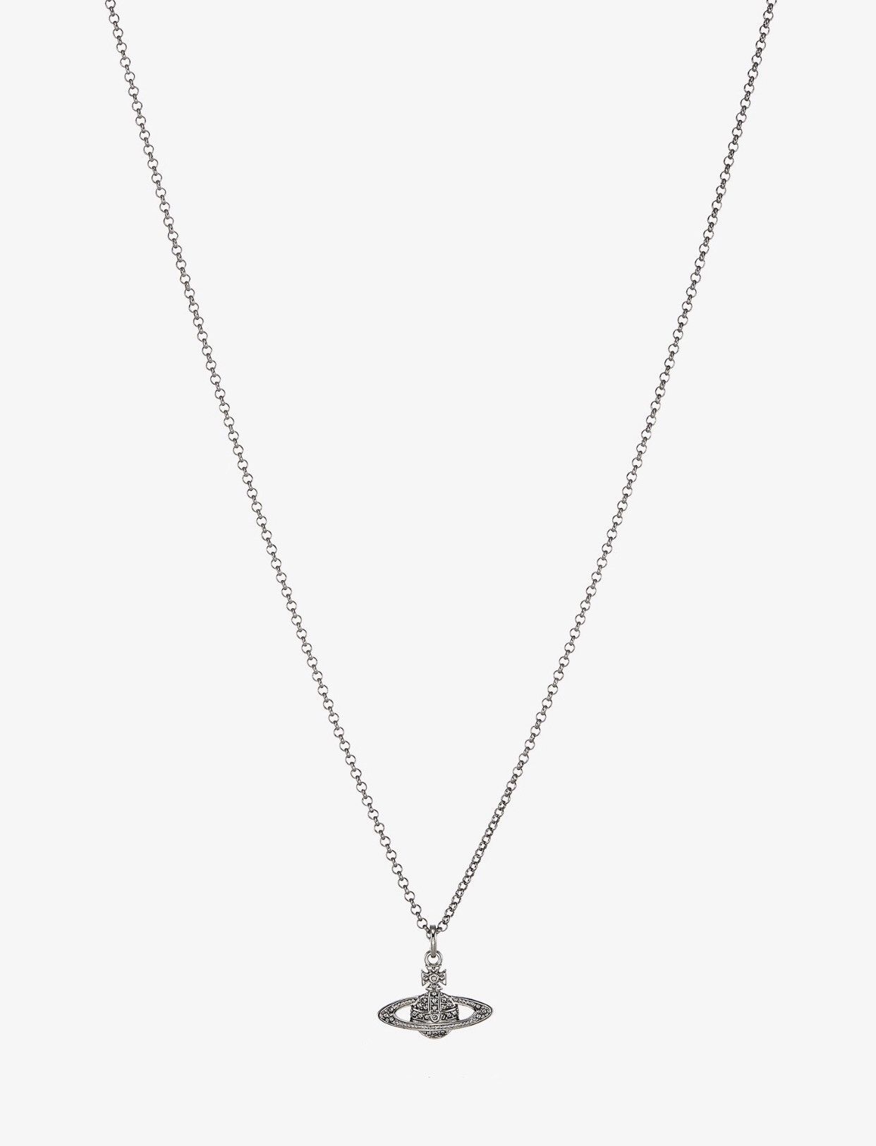 Vivienne Westwood Vivienne Westwood Silver Cristal ORB Necklace Size ONE SIZE - 2 Thumbnail