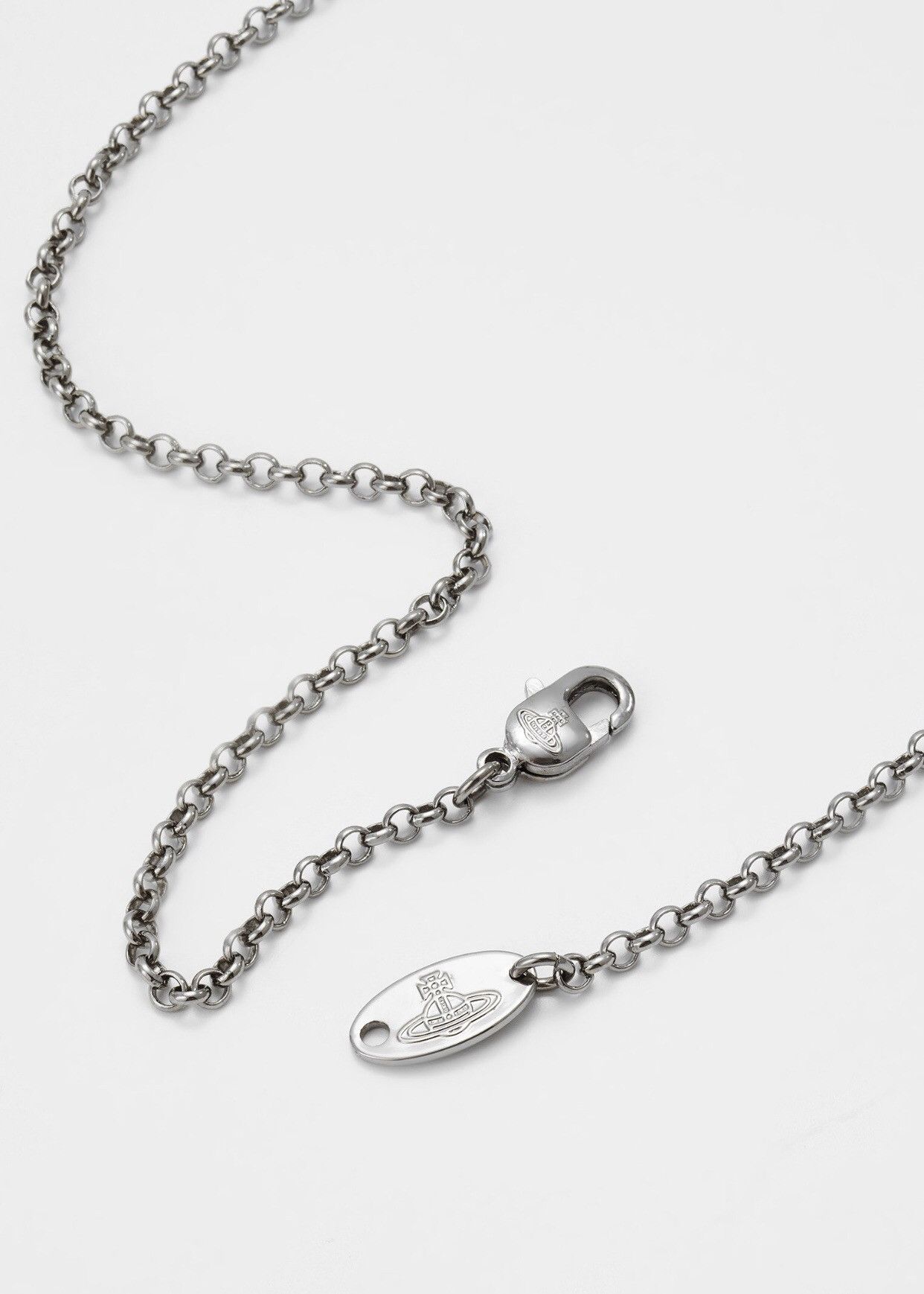 Vivienne Westwood Vivienne Westwood Silver Cristal ORB Necklace Size ONE SIZE - 3 Thumbnail