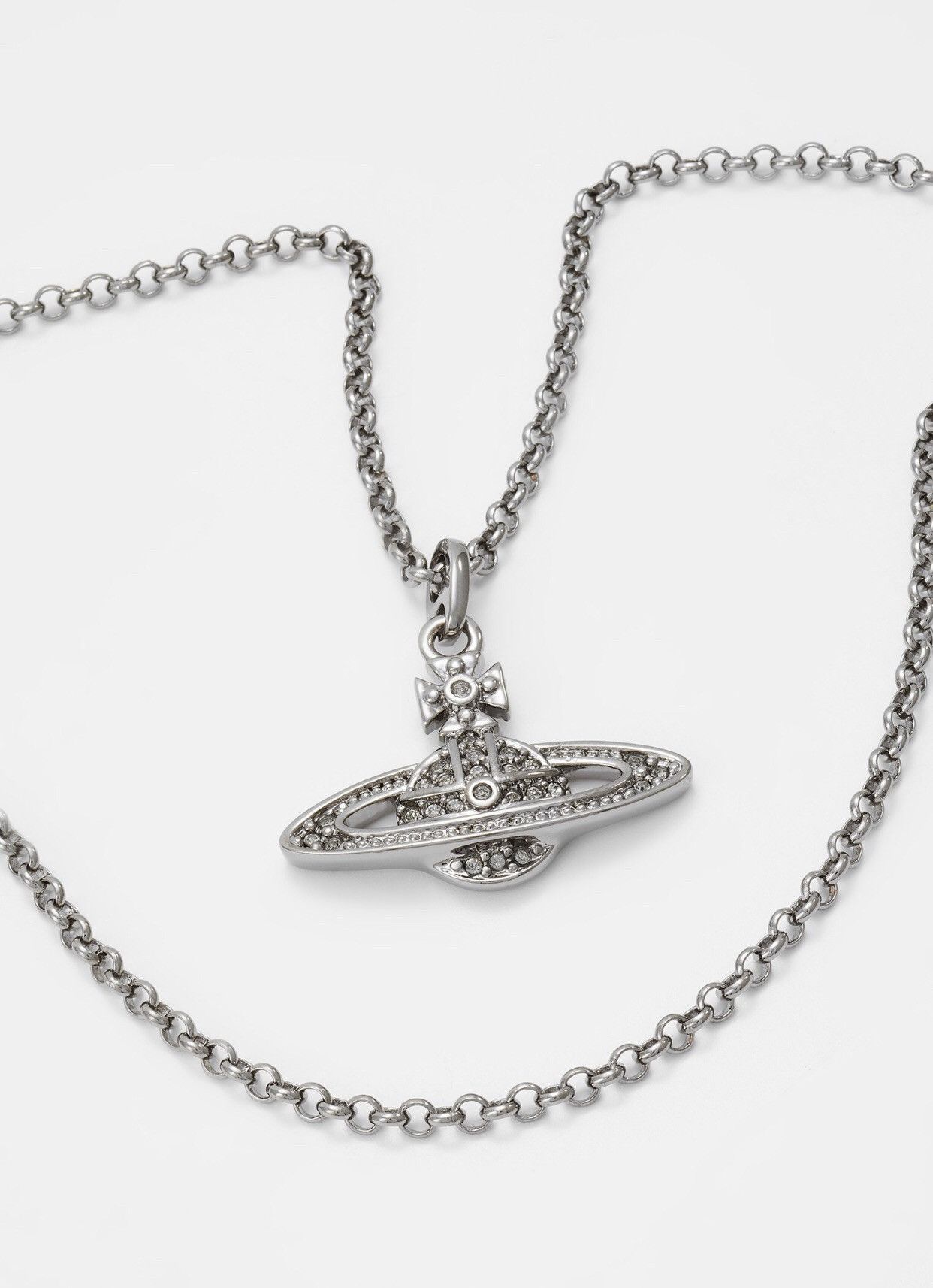 Vivienne Westwood Vivienne Westwood Silver Necklace ORB Pendant Size ONE SIZE - 2 Thumbnail