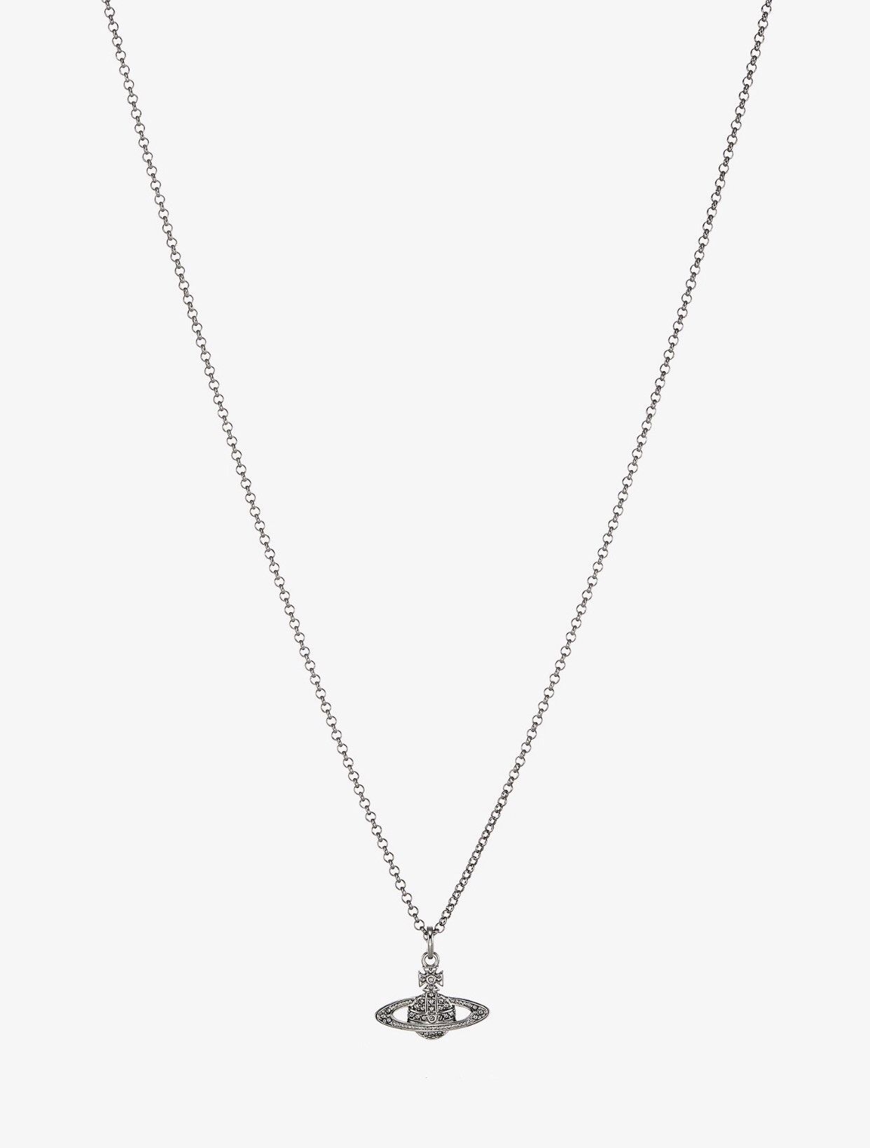 Vivienne Westwood Vivienne Westwood Silver Necklace ORB Pendant Size ONE SIZE - 4 Thumbnail