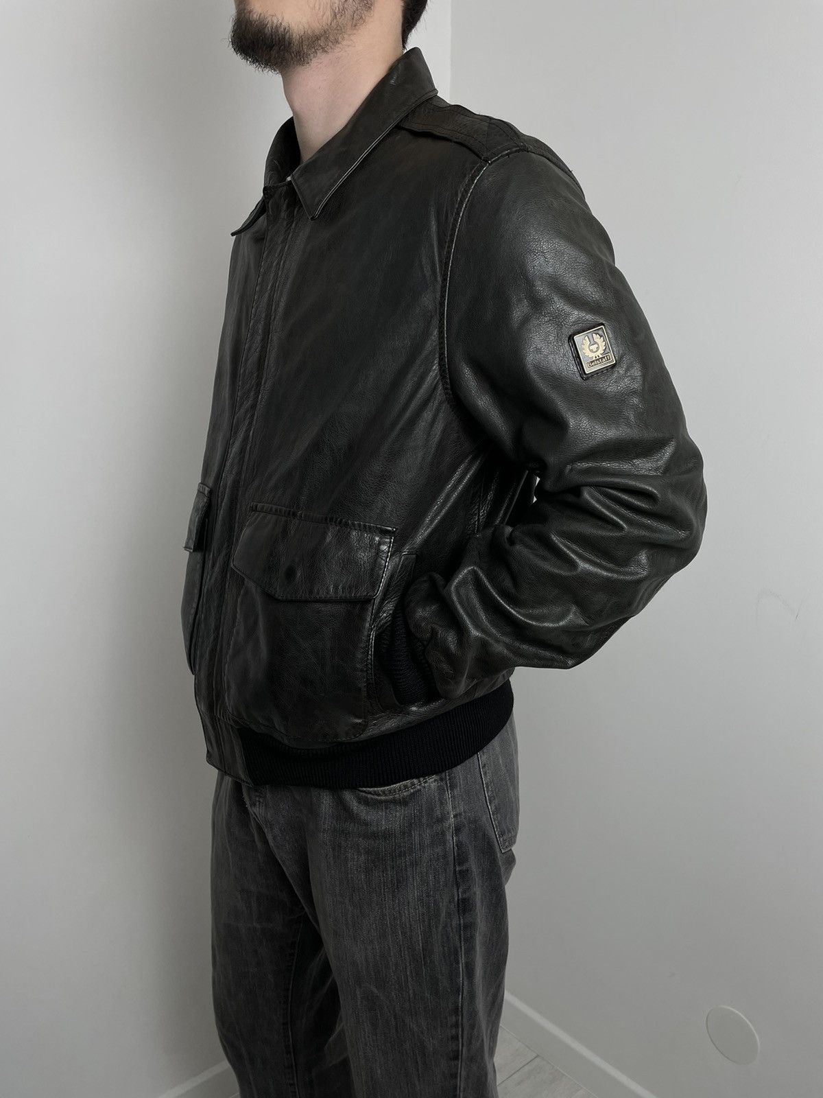 Belstaff Brad Pitt Belstaff 💥Very Rare Leather Jacket Benjamin Button Size US L / EU 52-54 / 3 - 9 Thumbnail