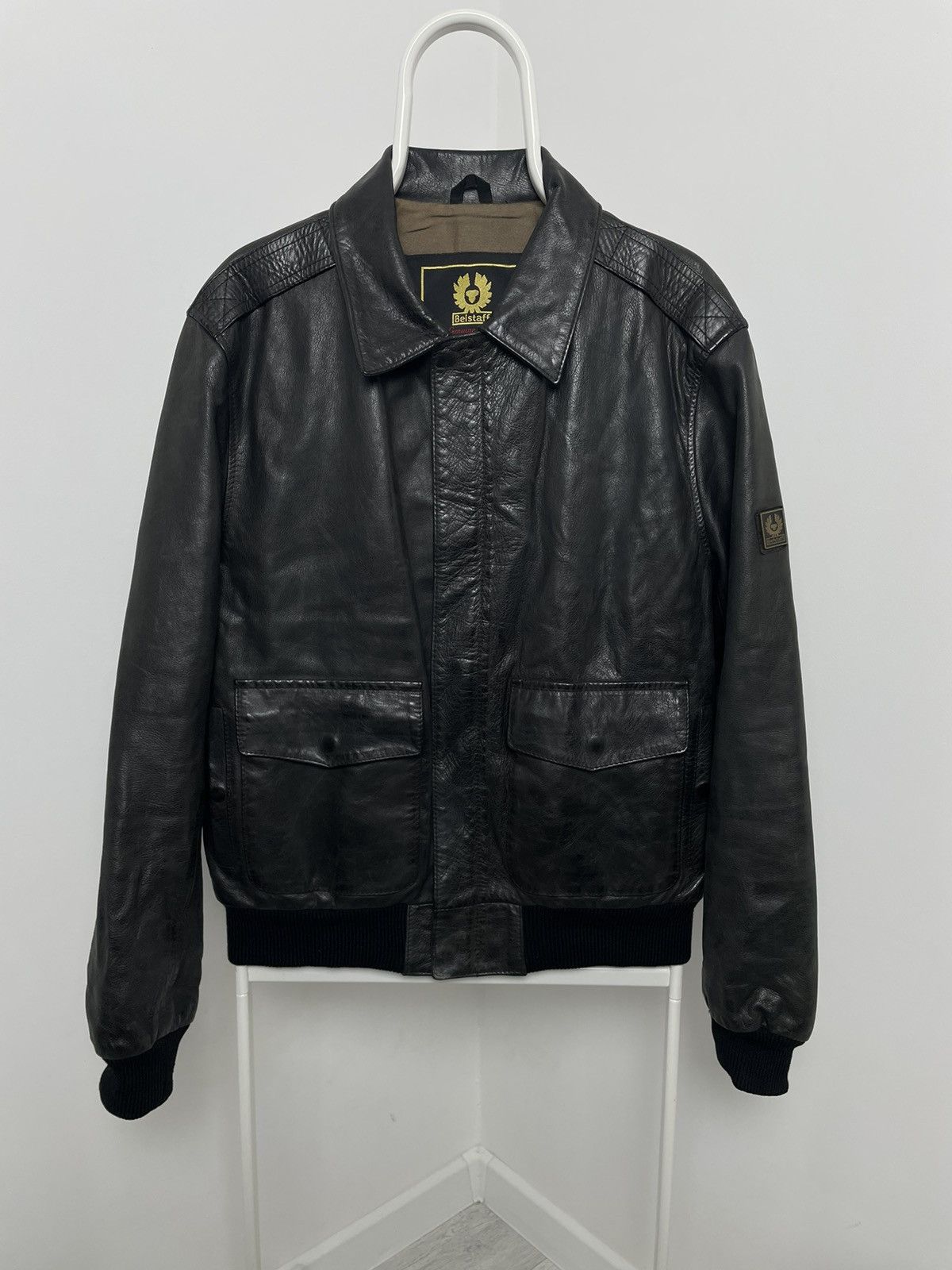 Belstaff Brad Pitt Belstaff 💥Very Rare Leather Jacket Benjamin Button Size US L / EU 52-54 / 3 - 12 Thumbnail