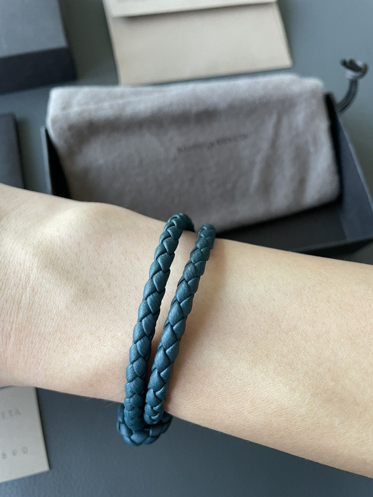 Rare Runway LimitedEdition Brand New Woven Leather Bracelet