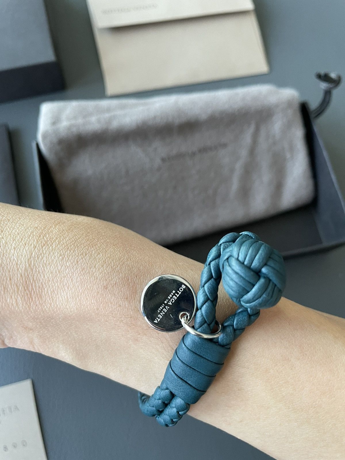 Rare Runway LimitedEdition Brand New Woven Leather Bracelet