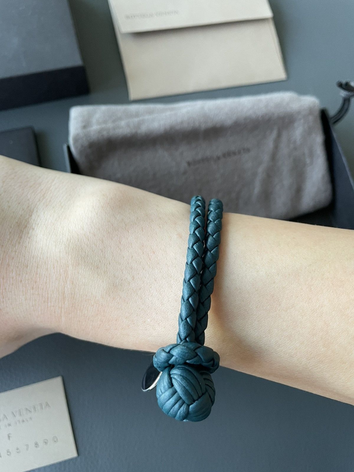 Rare Runway LimitedEdition Brand New Woven Leather Bracelet