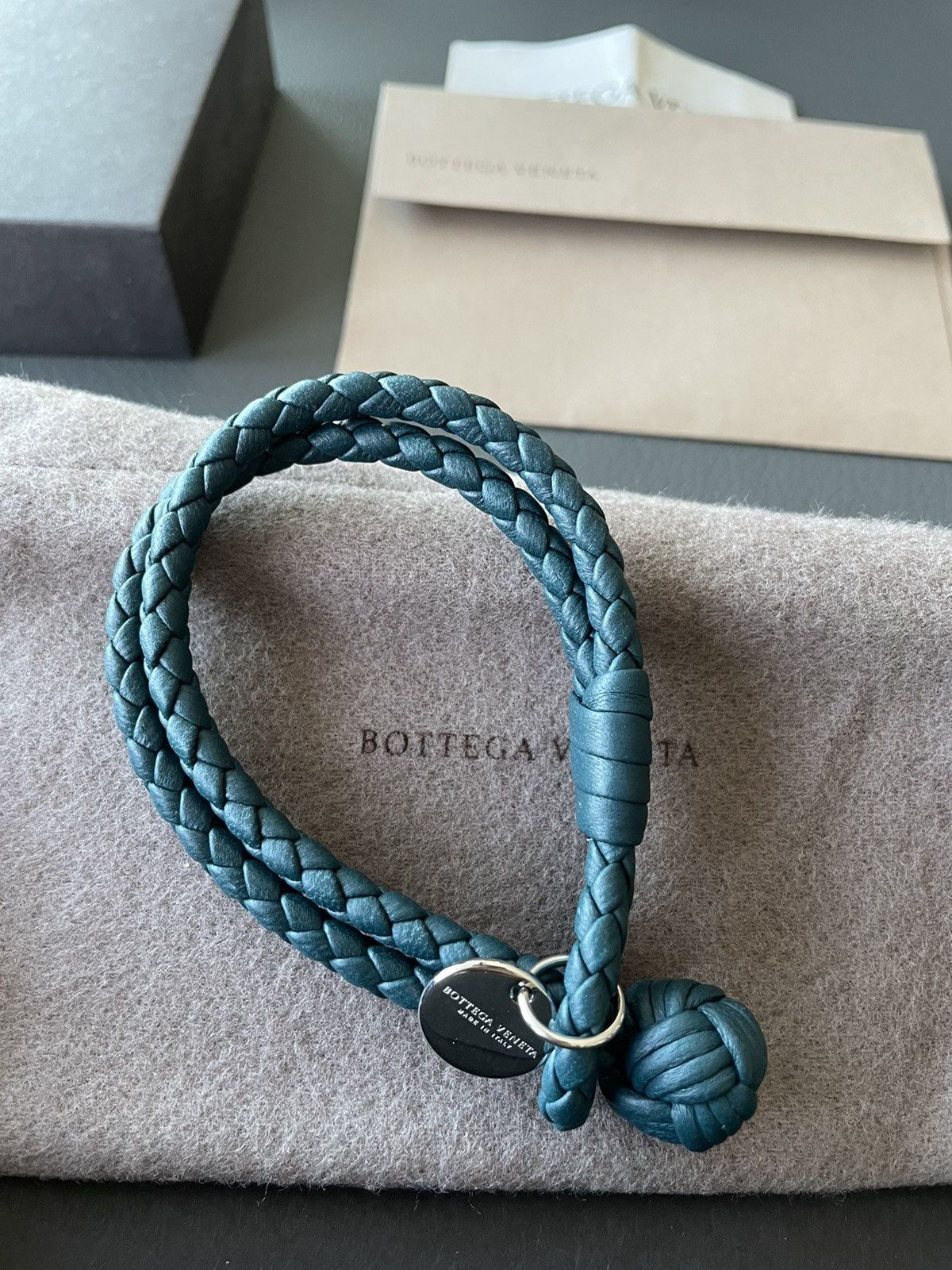 Rare Runway LimitedEdition Brand New Woven Leather Bracelet