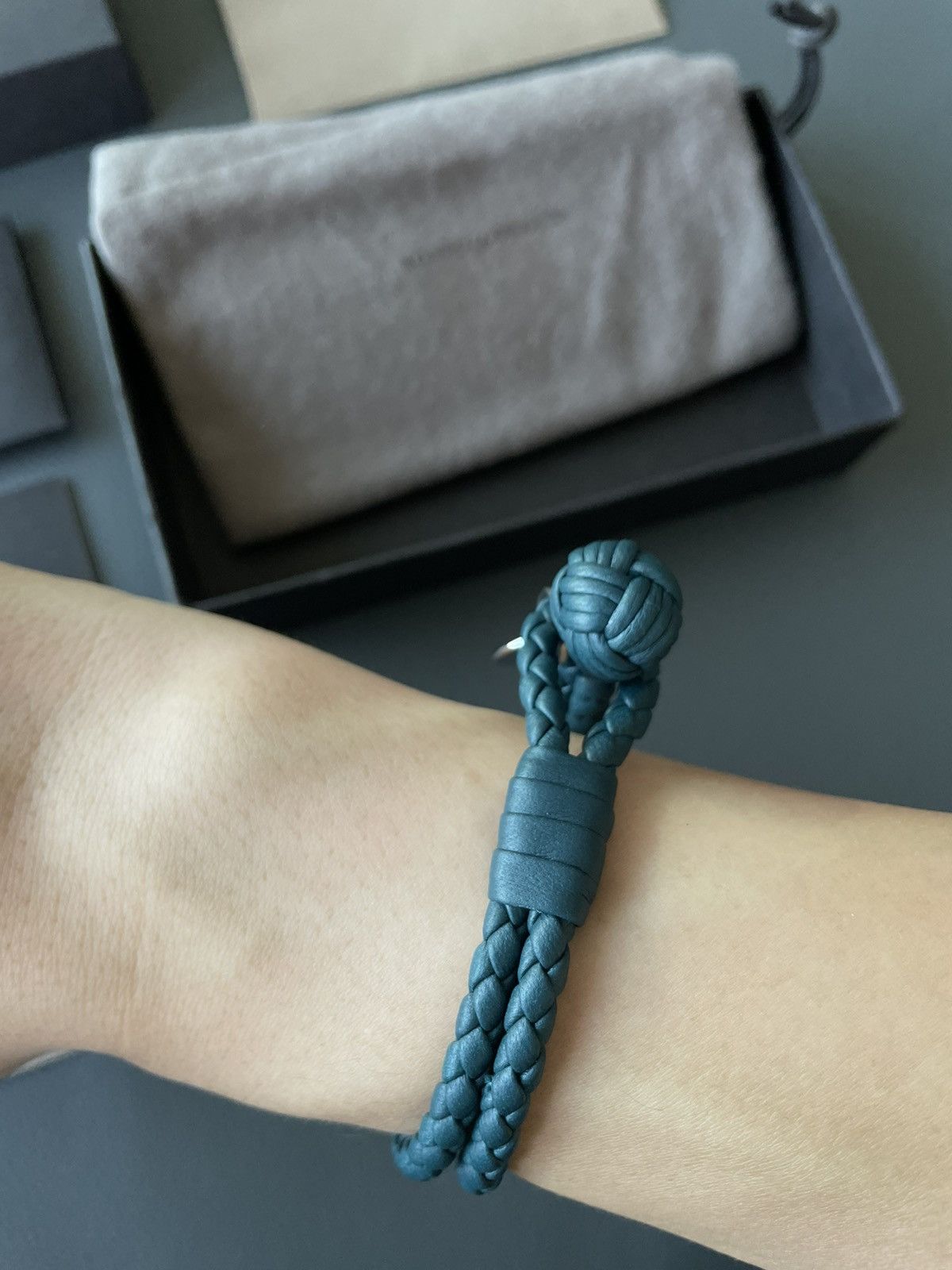 Rare Runway LimitedEdition Brand New Woven Leather Bracelet
