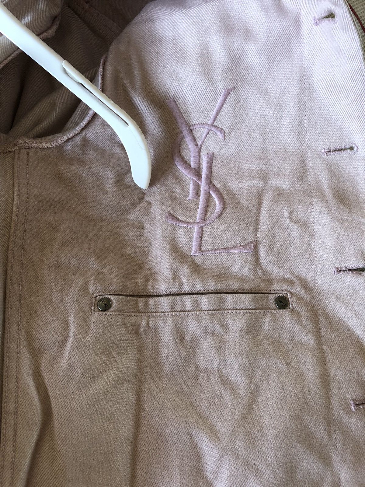 Yves Saint Laurent Premium Denim Jacket Blush Size US M / EU 48-50 / 2 - 5 Thumbnail