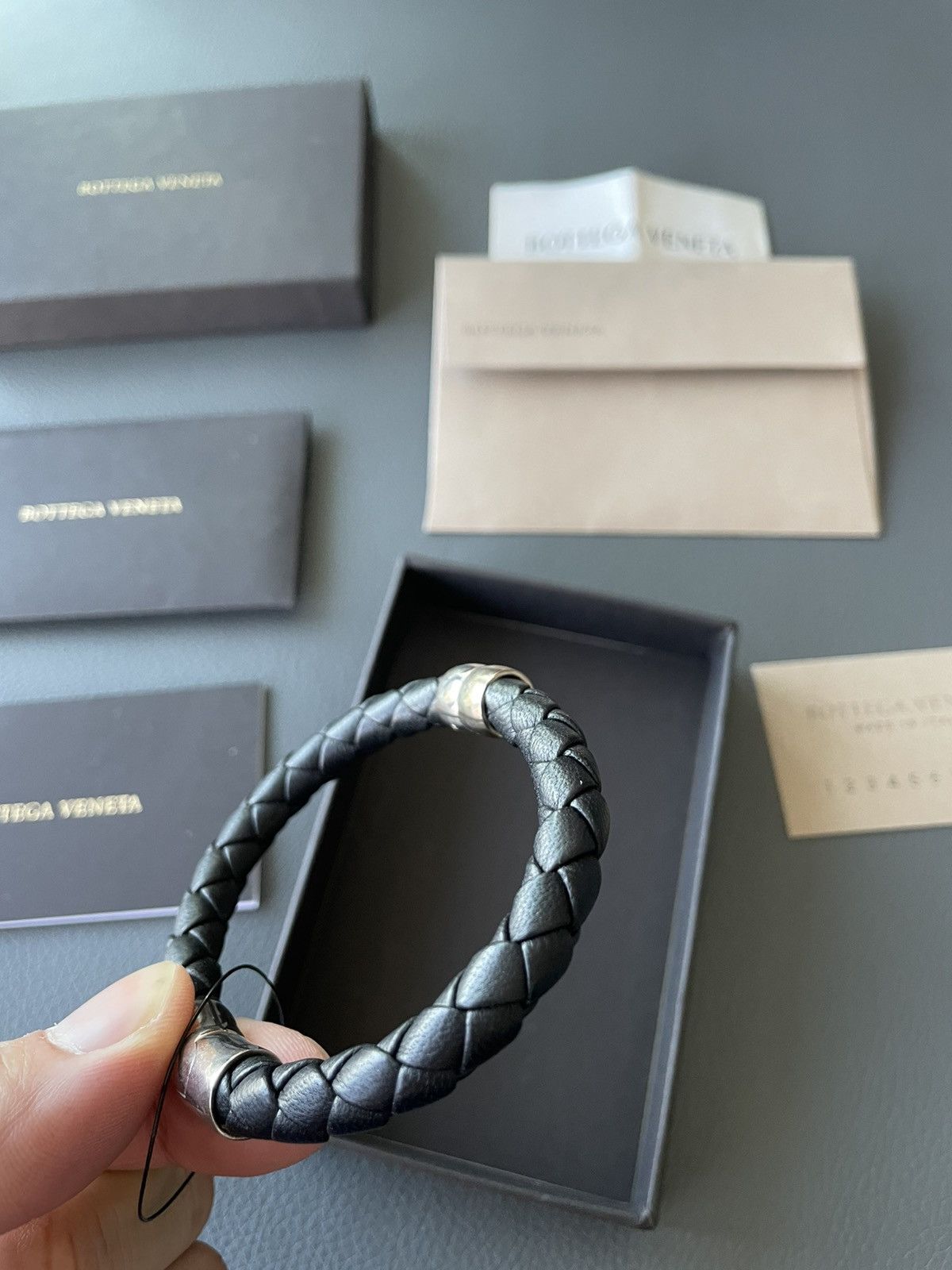 Bottega Veneta Limited Edition Rare Runway Classic Woven Leather Bracelet Size ONE SIZE - 14 Thumbnail